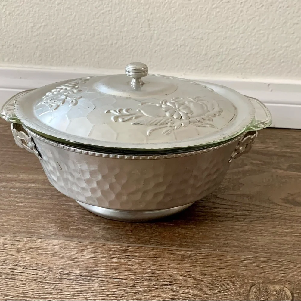 Vintage Aluminum Bowl Dish Nasco Italy
